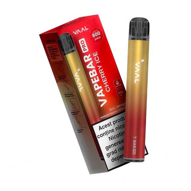 Tigara electonica reincarcabila Kit Vapebar PRO 800 pufuri 20 mg Cherry Ice