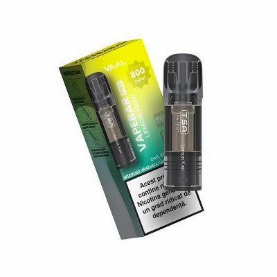 Cartus cu nicotina Vapebar PRO 800 pufuri Aroma Lemon Kiwi