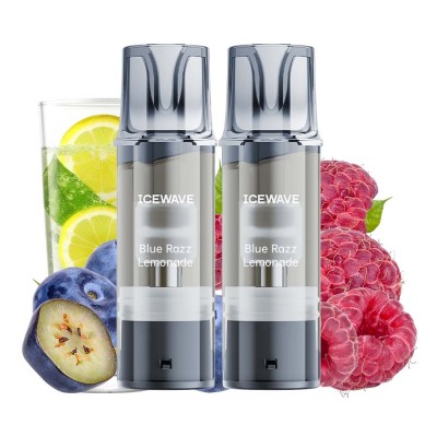 Set 2 cartuse Vape Icewave E1 Pod Blue Razz Lemonade 2ml 20mg 