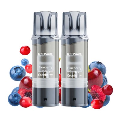 Set 2 cartuse Vape Icewave E1 Pod Blueberry Cherry Cranberry 2ml 20mg