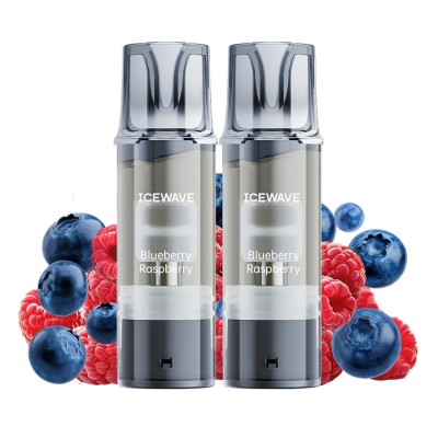 Set 2 cartuse Vape Icewave E1 Pod Blueberry Raspberry 2ml 20mg