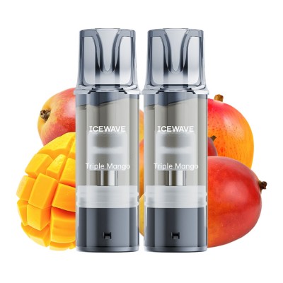 Set 2 cartuse Vape Icewave E1 Pod Triple Mango 2ml 20mg