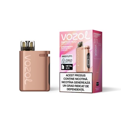 Kit Tigara Electronica reincarcabila VOZOL SWITCH PICO aroma Strawberry Raspberry Cherry