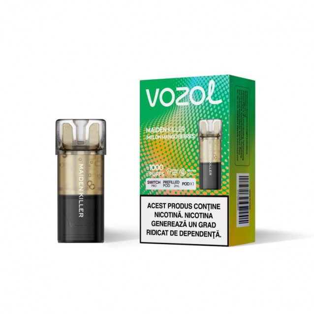 Cartus cu nicotina Vozol Switch Pro 1000 Pufuri Aroma Maiden Killer Single Pod