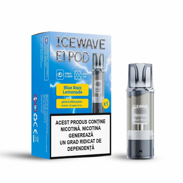 Cartus Icewave E1 Pod 2ml 20mg Blue Razz Lemonade