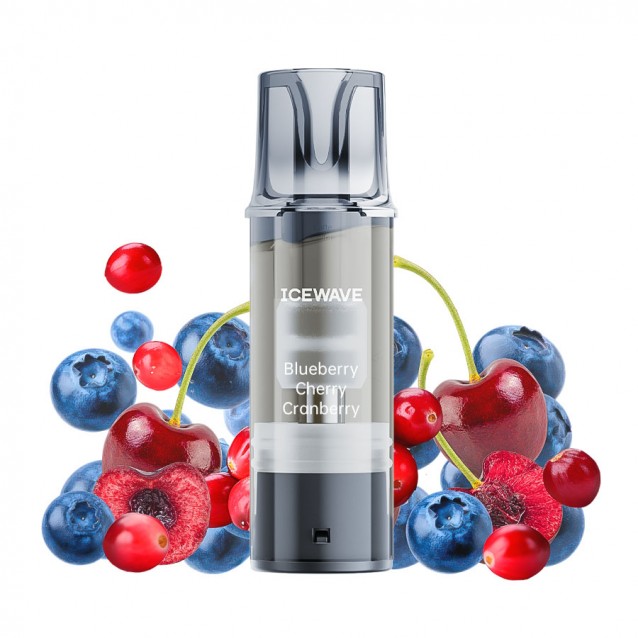 Cartus Icewave E1 Pod 2ml 20mg Blueberry Cherry Cranberry