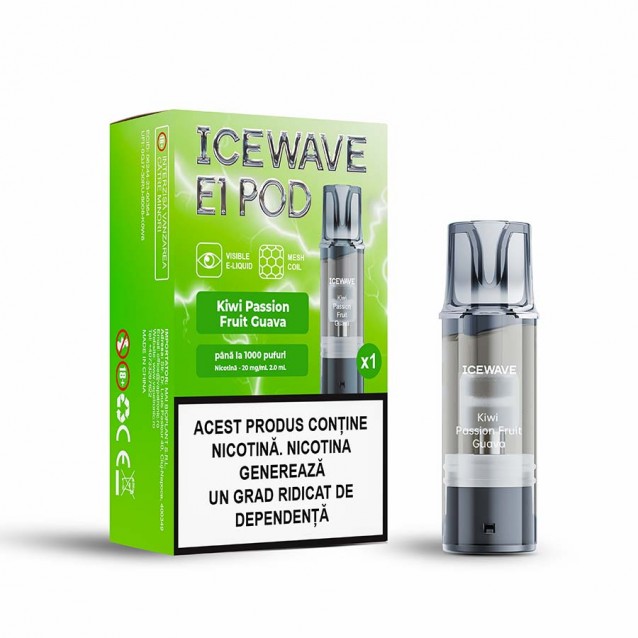 Cartus Icewave E1 Pod 2ml 20mg Kiwi Passion Fruit Guava