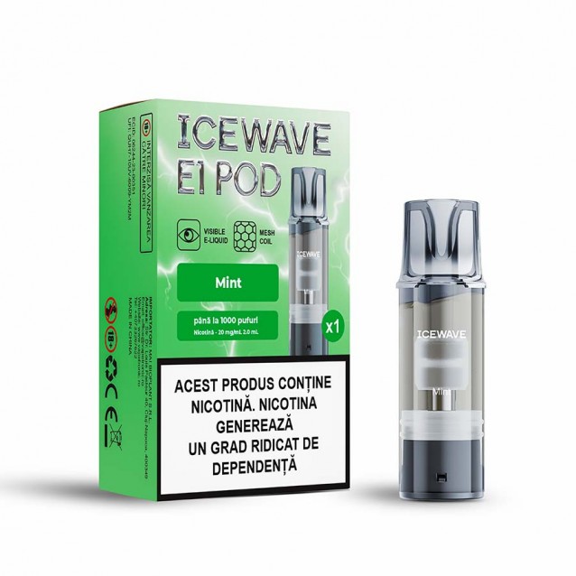 Cartus Icewave E1 Pod 2ml 20mg Mint