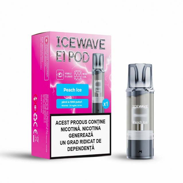 Cartus Icewave E1 Pod 2ml 20mg Peach Ice