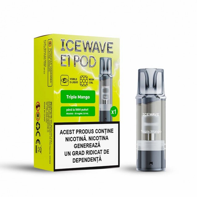Cartus Icewave E1 Pod 2ml 20mg Triple Mango