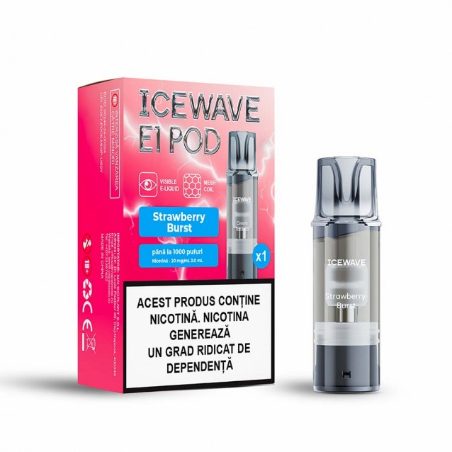 Cartus Icewave E1 Pod 2ml 20mg Strawberry Burst