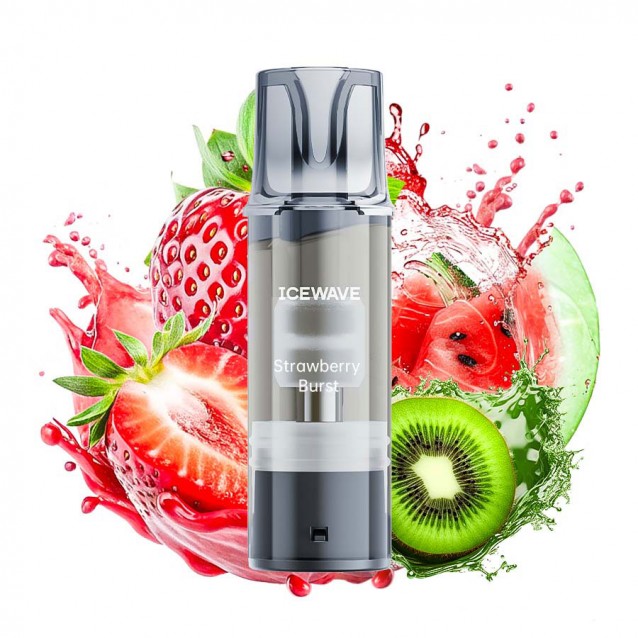 Cartus Icewave E1 Pod 2ml 20mg Strawberry Burst
