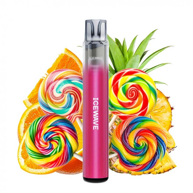 Kit Icewave E1 Plum Pink 1000 pufuri Rainbow Candy 2ml 20mg