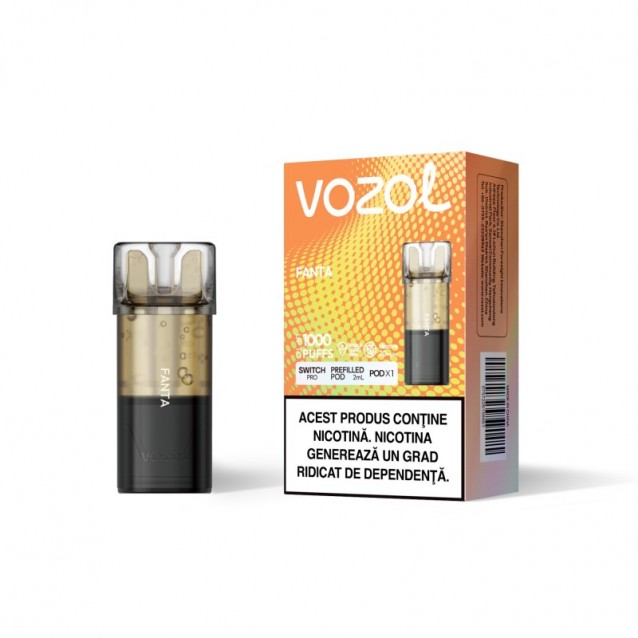 Cartus cu nicotina Vozol Switch Pro 1000 Pufuri Aroma Fanta Single Pod