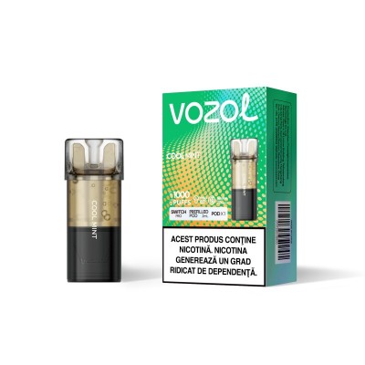 Cartus cu nicotina Vozol Switch Pro 1000 Pufuri Aroma Cool Mint Single Pod