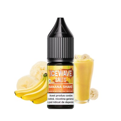 Lichid Vape Icewave Salt Banana Shake 10ml 20 mg
