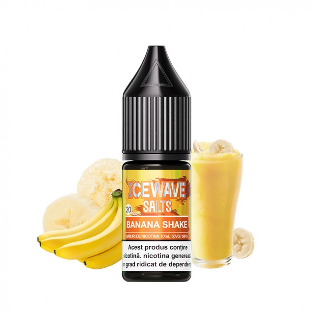 Lichid Icewave Salt 10ml - Banana Shake 20 mg