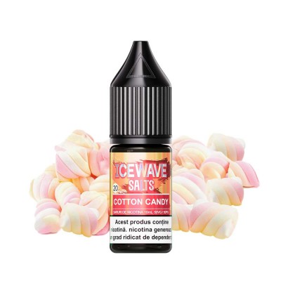 Lichid Vape Icewave Salt Cotton Candy 10ml 20 mg