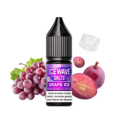 Lichid Vape Icewave Salt Grape Ice 10ml 20 mg