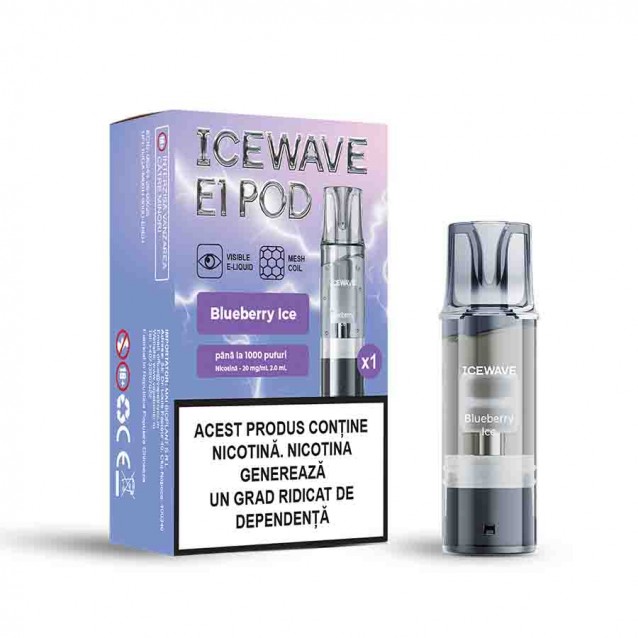 Cartus Vape Icewave E1 Pod Blueberry Ice 2ml 20mg