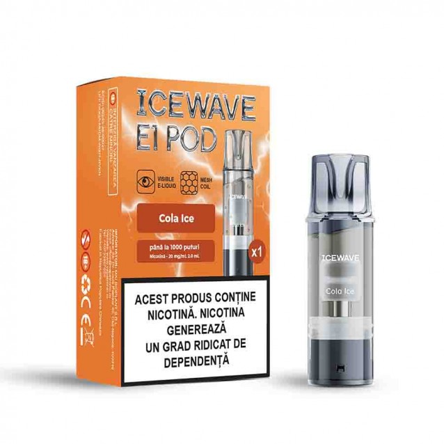Cartus Vape Icewave E1 Pod Cola Ice 2ml 20mg