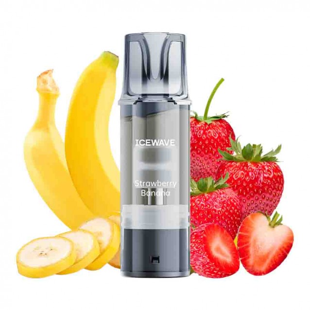 Cartus Vape Icewave E1 Pod Strawberry Banana 2ml 20mg