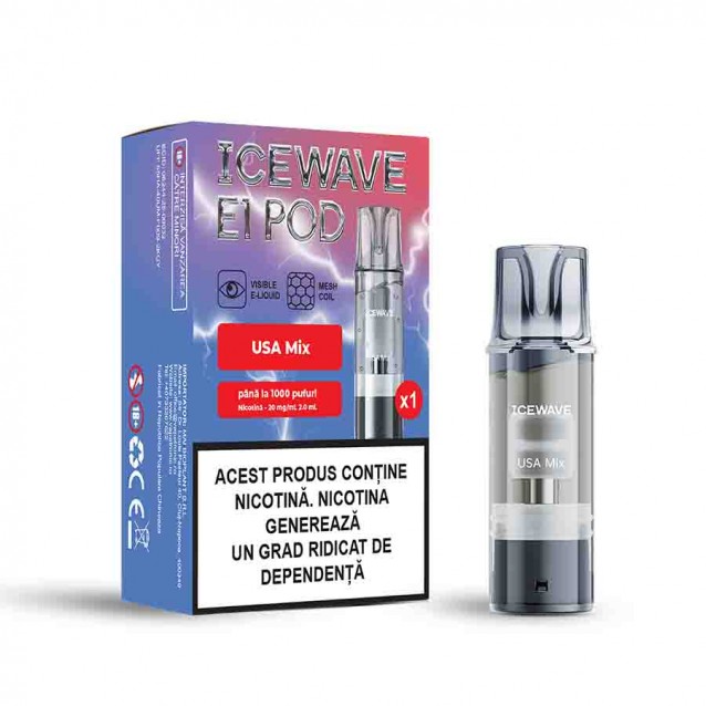Cartus Vape Icewave E1 Pod USA Mix 2ml 20mg