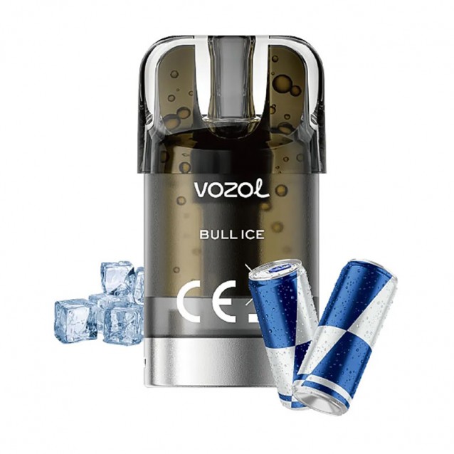 Cartus cu nicotina Vozol SLEEK Bull Ice 1500 de pufuri