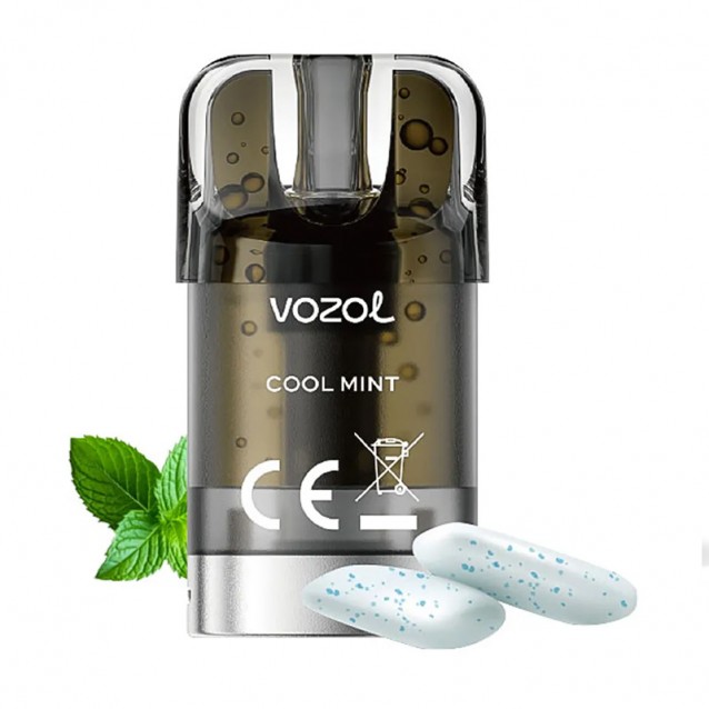 Cartus cu nicotina Vozol SLEEK Cool Mint 1500 de pufuri
