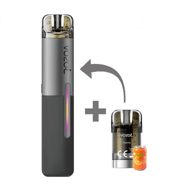 Kit Tigara Electronica reincarcabila VOZOL SLEEK Fanta 1500 de pufuri