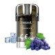 Cartus cu nicotina Vozol SLEEK Grape Ice 1500 de pufuri