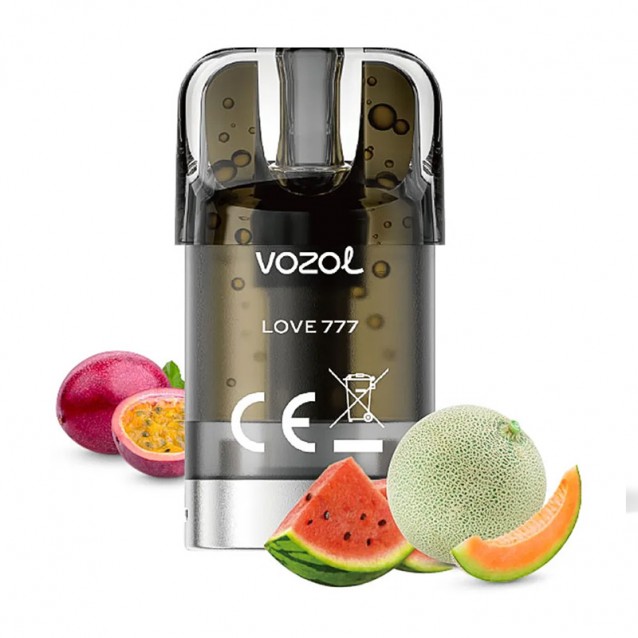 Cartus cu nicotina Vozol SLEEK Love 777 1500 de pufuri