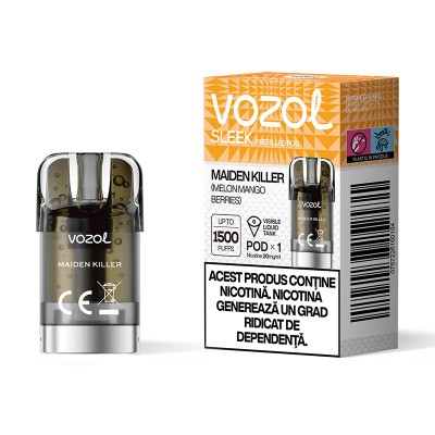Cartus cu nicotina Vozol SLEEK Maiden Killer 1500 de pufuri