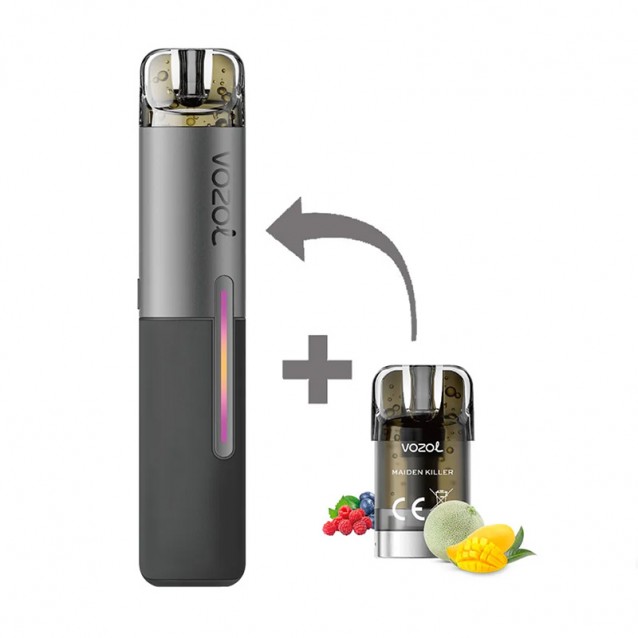 Kit Tigara Electronica reincarcabila VOZOL SLEEK Maiden Killer 1500 de pufuri