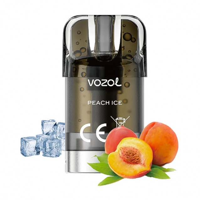 Cartus cu nicotina Vozol SLEEK Peach Ice 1500 de pufuri