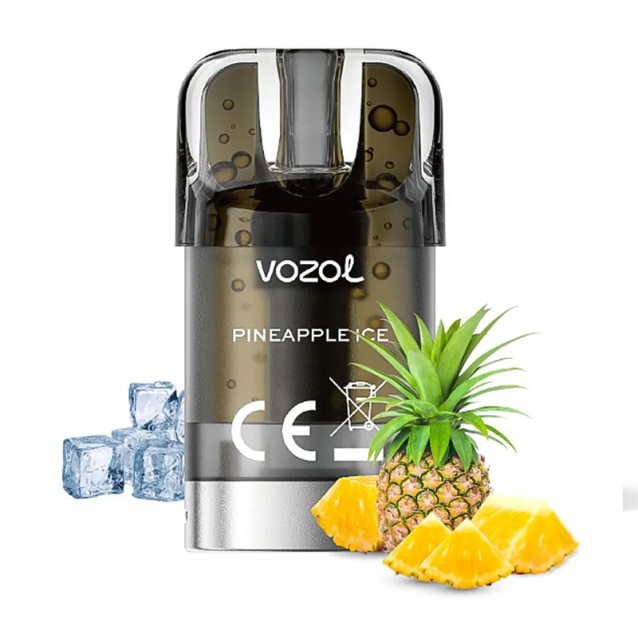 Cartus cu nicotina Vozol SLEEK Pineapple Ice 1500 de pufuri