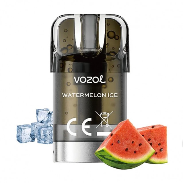 Cartus cu nicotina Vozol SLEEK Watermelon Ice 1500 de pufuri