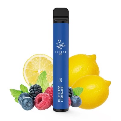 Tigara electronica cu nicotina Elf Bar 600 pufuri- aroma Blue Razz Lemonade