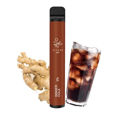 Tigara electronica cu nicotina Elf Bar 600 pufuri- aroma Ginger Cola