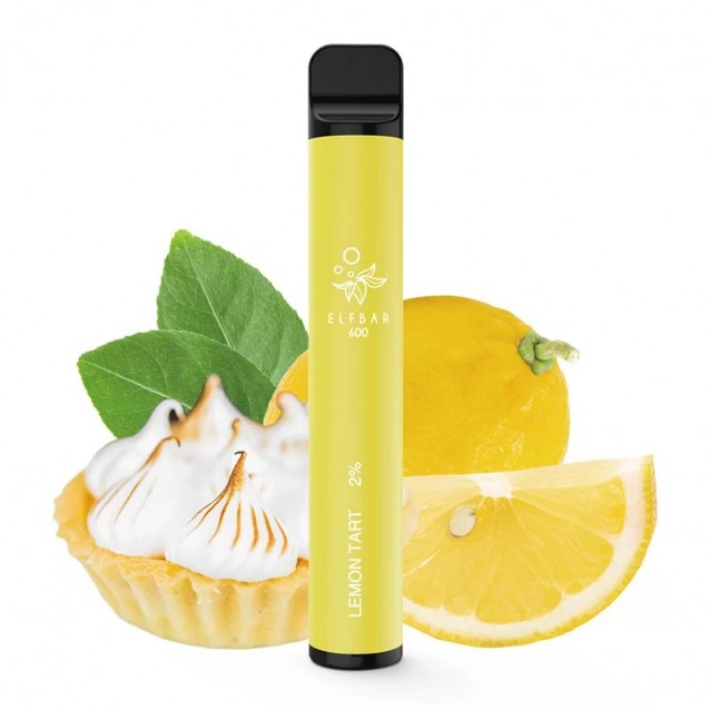 Tigara electronica cu nicotina Elf Bar 600 pufuri- aroma Lemon Tart