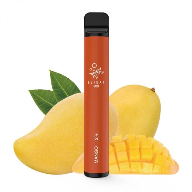 Tigara electronica cu nicotina Elf Bar 600 pufuri- aroma Mango