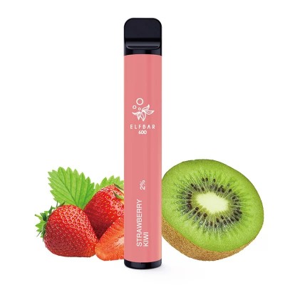 Tigara electronica cu nicotina Elf Bar 600 pufuri- aroma Strawberry Kiwi