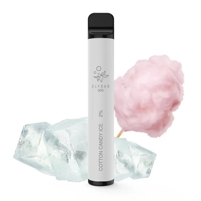 Tigara electronica cu nicotina Elf Bar 600 pufuri- aroma Cotton Candy