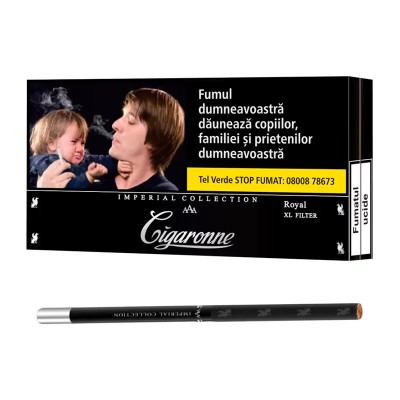 Cartus Tigari Cigaronne Royal XL Filter Black
