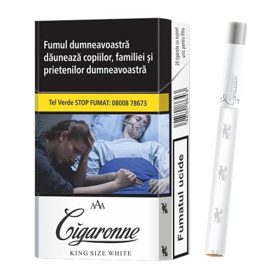 Cartus Tigari Cigaronne King Size White
