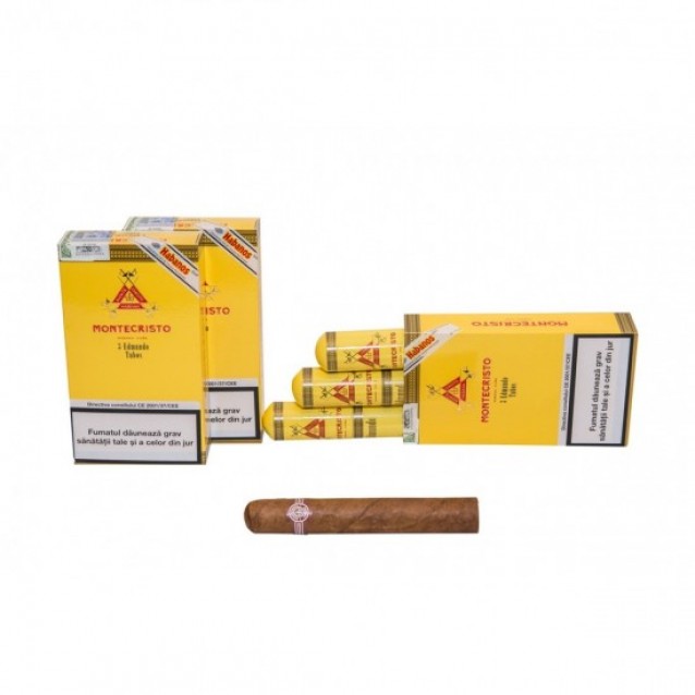 Trabuc Montecristo Edmundo - 3 Buc Tub
