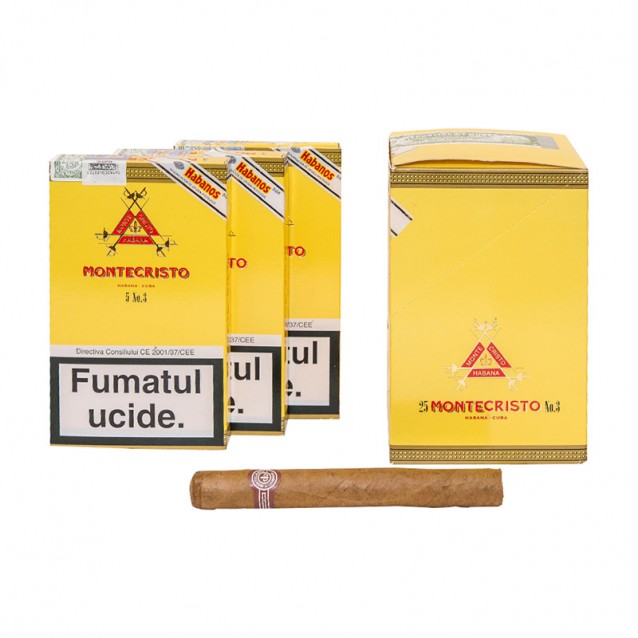 Trabuc Montecristo No.3 - 5 Buc