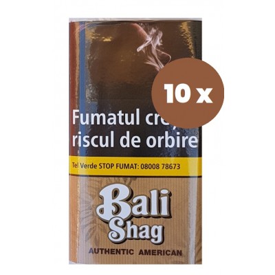 Tutun de rulat Bali Shag Authentic American 35G + foite Set 10 pachete