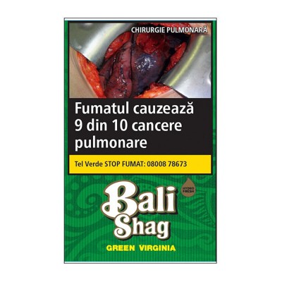 Tutun de rulat Bali Shag Green Virginia 40Gr + foite