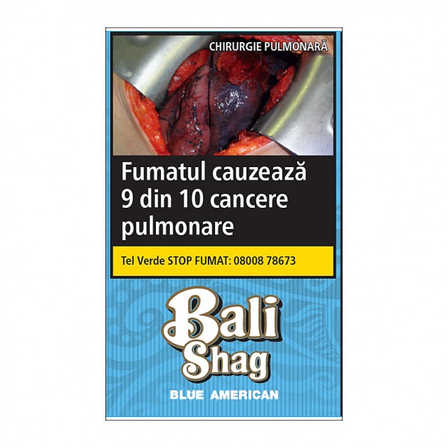 Tutun de rulat Bali Shag Blue American Blend 40G + foite